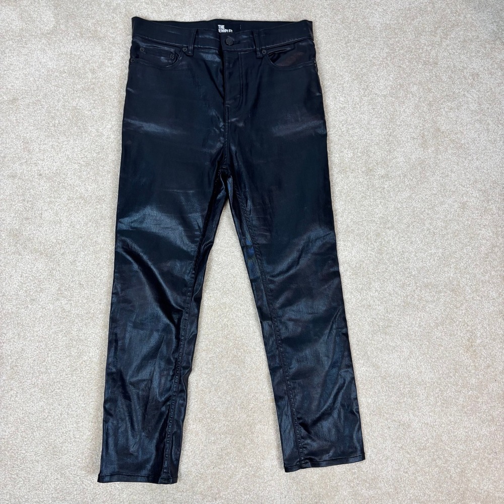 The Kooples Mens Black Coated Slim Fit Jeans HJEA25015J BLA01 Size 31